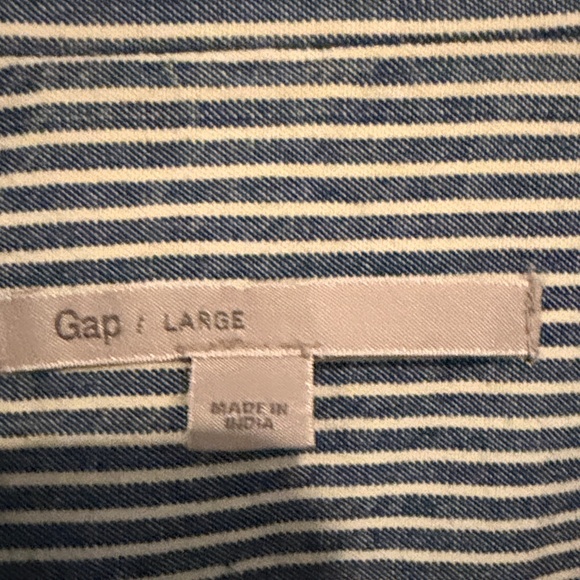 GAP Vintage  Women’s Striped Military Jacket - Navy and White - Picture 2 of 8